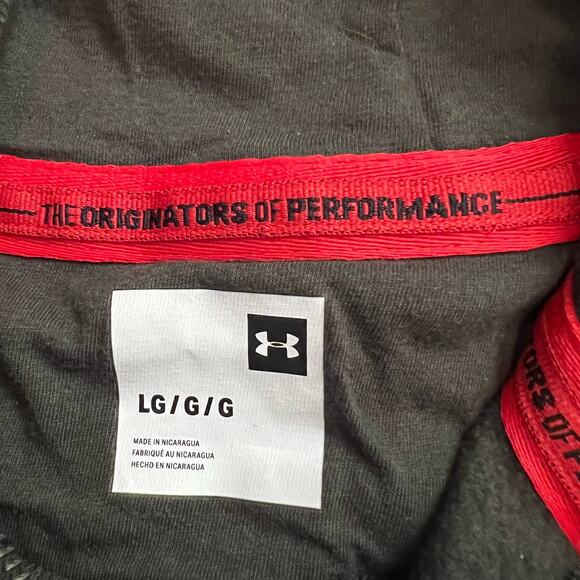 Under Armour Hoodie Mens Large Rival Fleece Full Zip 1345588 Green Sweatshirt - Picture 4 of 8